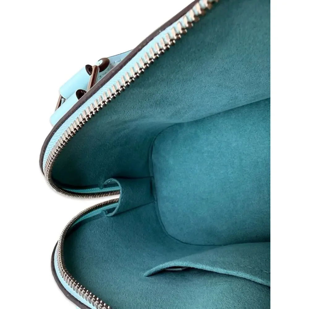 Louis Vuitton Alma PM Epi Leather Blue Top Handle Crossbody Bag LV Handbag